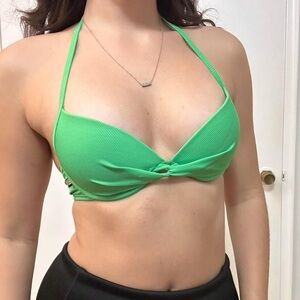 La Vie En Rose Green Push Up Top Bikini XS / Small